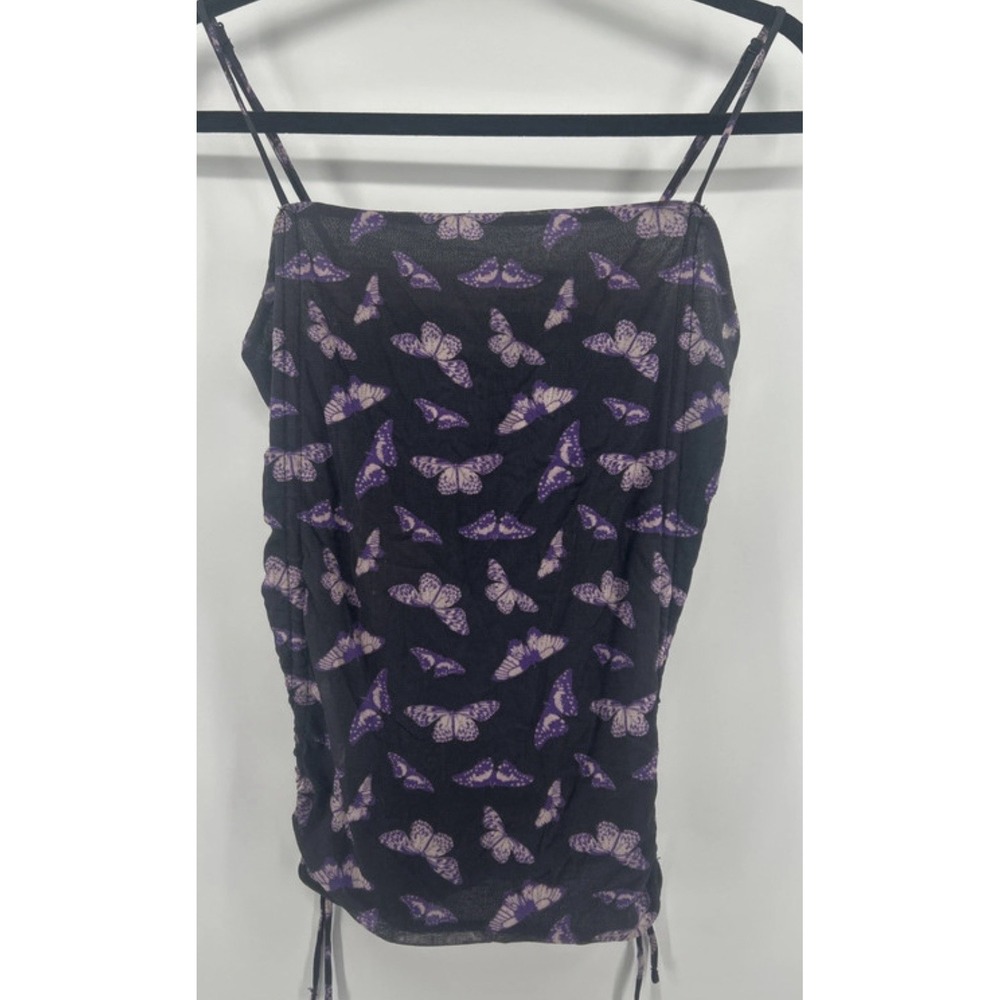 Y2K Fairycore Urban Outfitters Butterfly Ruched Cami Top Size M Festival Rave